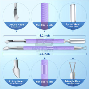 Pousse-cuticules professionnel pour manucure et pédicure, pour le repoussage des cuticules et la préparation des ongles - Product Image 6
