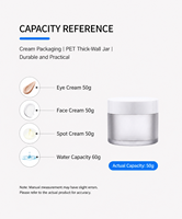 Ensemble de flacons et pots cosmétiques en plastique givré avec logo personnalisé 100ml 150ml 50g |   Emballage de soins de la peau haut de gamme OEM ODM