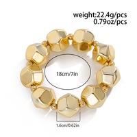 Goth Creative Vintage Réglable Collier Ras Du Cou Bracelet Ensemble À La Mode Big CCB Perles Or Grunge Bijoux De Mariage pour Hommes Femmes