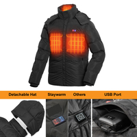 Blouson d'hiver chauffant à piles Usb pour homme, gilet de Style à la mode, avec Logo personnalisable, pour l'hiver,
