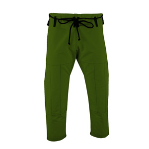 Uniforme vert personnalisé BJJ Gi pour hommes 450gsm coton brésilien Jiu Jitsu Kimono respirant ensemble d'entraînement d'arts martiaux - Product Image 4