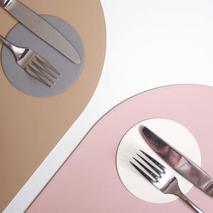 [FENICE] COASTER PLANO (REDONDO 100*100mm PEBBLE 125*95mm HEXAGONAL 105*105mm CUADRADO 100*100mm) COASTER Premium ECO Leather - Product Image 3