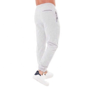 Conjunto Deportivo de Algodón Gris para Hombre, Sudadera de Cuello Redondo, Pantalones Jogger, Color Sólido, Casual, Corte Regular, para Otoño - Product Image 2