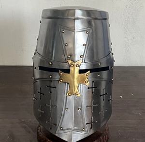 <b>Gladiator</b> Play Spartan Helmet Soldier Battle Medieval <b>Costume</b> Cosplay Greek Sparta Ancient Roman Corinthian Steel - Product Image 1