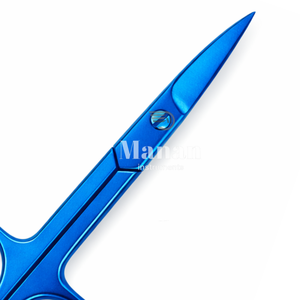 MANAN INSTRUMENTS - Tijeras Profesionales para Cutículas de Acero Inoxidable Azul, Herramienta de Manicura de Precisión con Punta Afilada y Duradera para Arte de Uñas - Product Image 3
