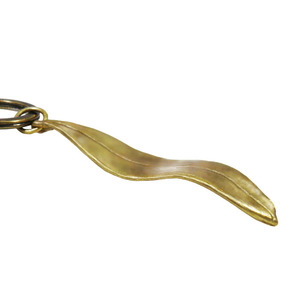 Chaîne porte-clés en métal avec finition laiton antique, design personnalisé avec nom, qualité supérieure pour l'organisation - Product Image 1