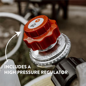 Brûleur au <span class=keywords><strong>propane</strong></span> HG 200K BTU, brûleur au <span class=keywords><strong>propane</strong></span> robuste, brûleur extérieur avec régulateur réglable de 0 à 30 psi et <span class=keywords><strong>tuyau</strong></span> en acier tressé - Product Image 6