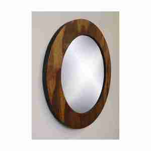 Vente chaude avec prix raisonnable Artisanat Salon Station avec miroir Cadre en bois rond Artisanat en Inde de haute qualité - Product Image 3