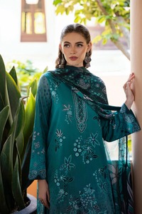 2025 nueva moda mujer seda Salwar Kameez Formal pakistaní césped trajes para fiestas verano césped vestido a precio mayorista - Product Image 5