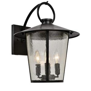 Applique murale carrée en métal en laiton AK revêtue de poudre noire finie avec du verre pour la décoration intérieure/décoration extérieure - Product Image 4