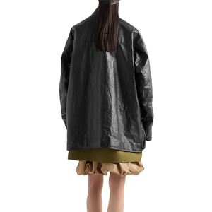 Veste en cuir pleine fleur vieilli pour femme, vêtement d'extérieur en cuir vintage de luxe personnalisé, haut en cuir pour femme, fabricant OEM - Product Image 2