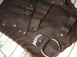 Personnalisé de haute qualité taille coiffeur porte-ciseaux barbier outil de coiffure ceinture en cuir véritable LBB-0022 - Product Image 6