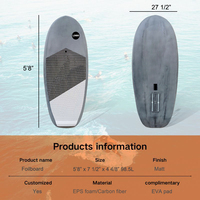 Planche de surf en foil à aile en carbone, noyau en PVC/EPS de haute qualité, personnalisation OEM disponible