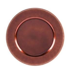 Placa de cargador de metal decorativa de nuevo diseño para casas de lujo, recepciones de bodas y centros de mesa para banquetes - Product Image 1