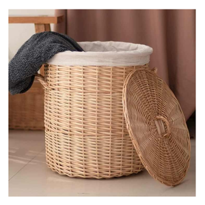 Best-Selling Lightweight Handwoven <b>Rattan</b> <b>Storage</b> Baskets Wicker Organizer OEM ODM Service Available Made in Vietnam - Product Image 3