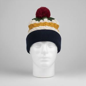 Gorros de Invierno Cálidos Unisex, Gorro de Punto con Logotipo Personalizado, Color Sólido, Bordado 3D, Gorro de Invierno para Hombre, Jacquard - Product Image 5