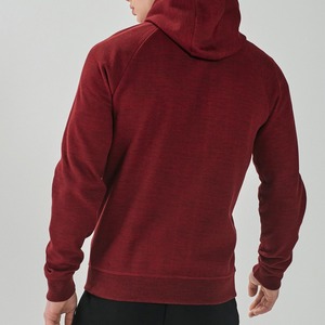 เสื้อฮู้ดมีซิปแบบปรับแต่งได้คุณภาพสูงสำหรับผู้ชายสีพื้นเสื้อฮู้ดสำหรับผู้ชายใส่สบายระบายอากาศได้ดีคอลเลกชันฤดูหนาว - Product Image 3