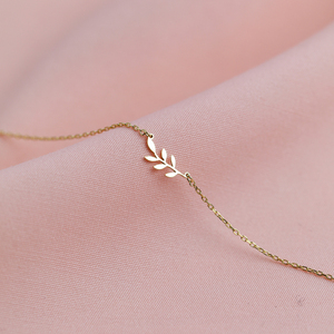 สร้อยข้อมือดีไซน์กิ่งใบเรขาคณิต งานฝีมือขายส่งจากตุรกี เครื่องประดับเงินแท้ 925 THEIA BRA-4505 สำหรับผู้หญิง - Product Image 4