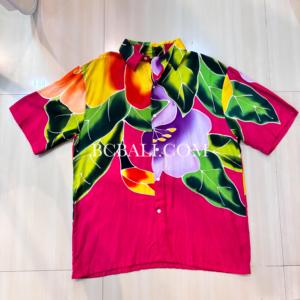 Camisa de Rayón Pintada a Mano Originalmente por Artesanos Balineses de Alta Calidad - Product Image 2