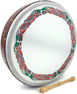 Tambor de Marco chamánico hecho a mano de alta calidad con símbolos decorativos-Herramienta de curación espiritual para meditación y rituales - Product Image 6