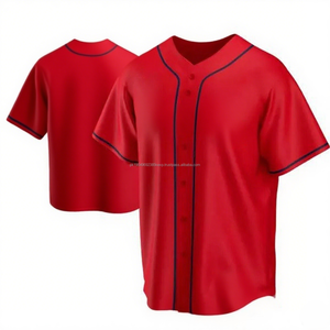 Brodé Baseball Short Sleave Chemises Hommes Sublimation Jeunesse Baseball Jersey Personnalisé Active Jersey Baseball - Product Image 3