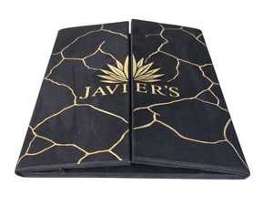Menu Holder PU Leather <b>File</b> <b>Folder</b> Organizer Menu Book Cover Binder for Restaurant Hotel Cafe - Product Image 5