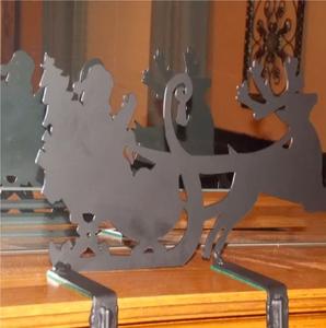 Porte-bas en métal argenté accrocheur Ornements de décoration de Noël abordables Fournitures de vacances élégantes - Product Image 2