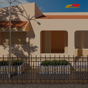 Juego de vallas para exteriores con paneles artísticos de hierro forjado, ideal para paisajismo de jardines y exteriores de casas con estilo - Product Image 4