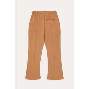 Pantalones de chándal con parte inferior de campana para mujer Pantalones cargo acampanados transpirables con cintura elástica Técnica arrugada Amigable para la Oficina - Product Image 1