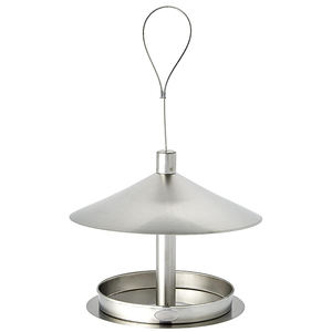 JH-Mech <span class=keywords><strong>Station</strong></span> d'alimentation pour oiseaux facile à installer avec cordon pour suspendre la mangeoire à oiseaux en métal en acier inoxydable - Product Image 1