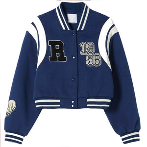 Factory Manufacture Cheap Price Best <b>Sale</b> Varsity Jacket Casual Wear Long Sleeve Jackets Made in Pakistan Women Varsity Jacket - Product Image 1