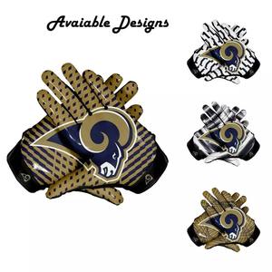 Nouvel arrivage de gants récepteurs de football américain avec logo personnalisé meilleure prise en main paume en néoprène pour adultes - Product Image 6