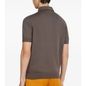 2025 été nouveauté hommes 100% coton pour polos vente chaude Golf brodé Logo tricoté en gros vêtements d'été - Product Image 4