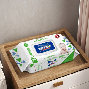 Lingettes humides pour bébé OZI RITE+ années 80 Non-tissées AU Légèrement parfumées Sans alcool 99% d'eau pour peaux sensibles Sans produits chimiques agressifs - Product Image 5