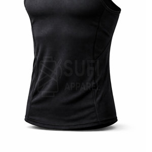 Gilet de sport décontracté pour homme en coton respirant et léger, imprimé avec logo personnalisé, idéal pour la musculation et les sports. - Product Image 6