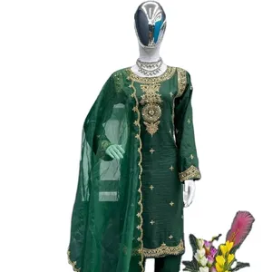 מפלגה אסלאמית ללבוש וחתונה מעצב פקיסטני סגנון לוואר Kameez שמלת לנשים במחיר נמוך