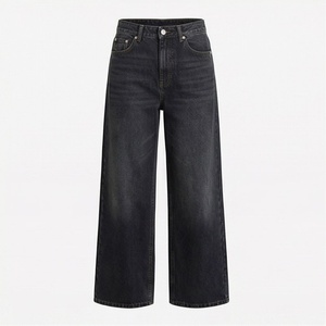 Women Custom Dark Customized Color Denim <b>Jeans</b> Straight Style Streetstyle Designer Collection Superb Quality OEM Service Sale - Product Image 1