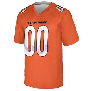 Camiseta de fútbol americano personalizada al por mayor, camiseta de fútbol americano de manga corta sublimada personalizada profesional con OEM - Product Image 6