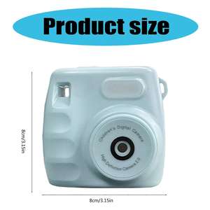 Mini caméra vidéo rechargeable par USB pour enfants, enregistrement vidéo 1080P, appareil photo numérique, objectif avant et arrière, fonction MP3, style dessin animé - Product Image 3