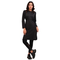 Ensemble Sport Décontracté pour Femme Musulmane : Tunique Longue et Pantalon, 100% Polyester Brodée, Tenue Modeste