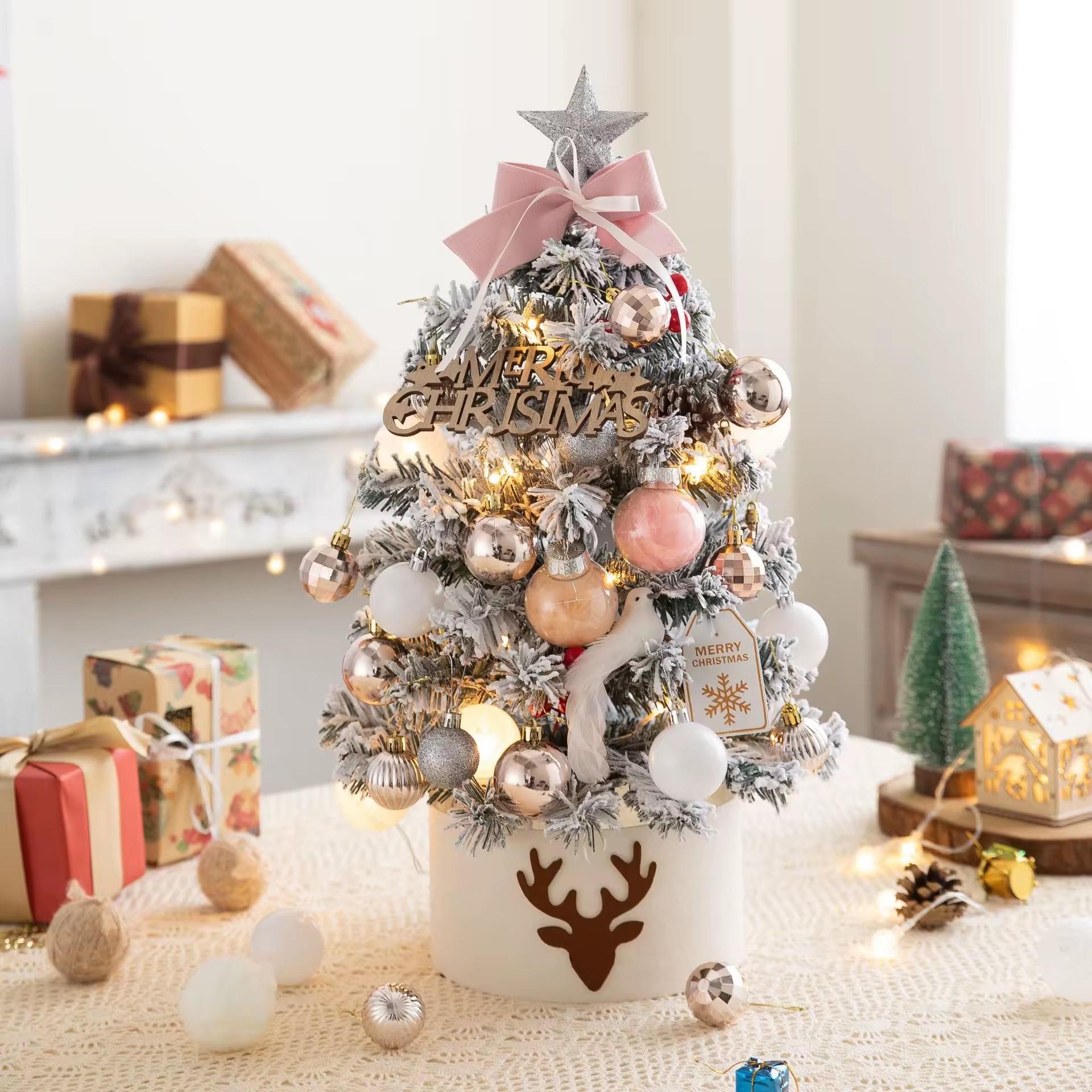 60cm snow tree pink