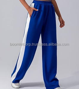 Pantalon de jogging sportif personnalisé à taille haute et élastique pour hommes coupe ample pantalon de fitness extensible et respirant pantalon de survêtement en toile pour l'hiver - Product Image 1