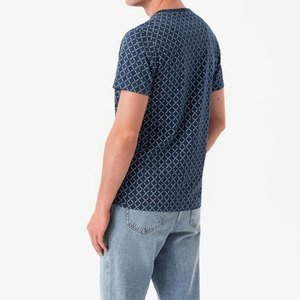 T-shirt décontracté pour homme en soie/coton 180 g/m², confortable, respirant, séchage rapide, léger, impression par sublimation et sérigraphie, vente en gros - Product Image 6