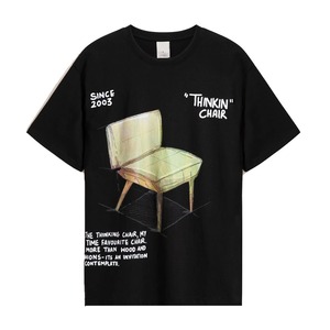 La última camiseta personalizada con estampado de pantalla para hombre, camiseta de gran tamaño con cuello redondo, camiseta de manga corta de algodón transpirable - Product Image 1