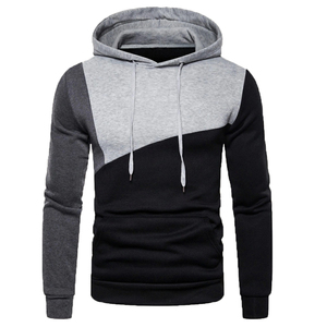 เสื้อสเวตเตอร์สวมหัวสำหรับผู้ชายผ้าฝ้ายออร์แกนิกใส่ได้ทั้งชายและหญิงเสื้อมีฮู้ดปักแบบผูกเชือกฟรีตัวอย่างเปล่า - Product Image 1