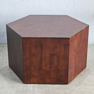 Handmade Hexagonal Natural Wood <b>Sofa</b> <b>Table</b> Minimalist Farmhouse Design Durable Tea <b>Table</b> Set for Living Room TT68234 - Product Image 2