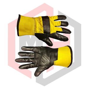 Gants de travail en cuir pleine fleur de qualité supérieure, 11 oz, longueur personnalisable, antistatiques, résistants aux déchirures, respirants - Product Image 4