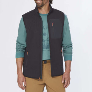 Gilet bouffant d'extérieur et d'hiver décontracté et respirant pour hommes, veste chaude sans manches avec fermeture éclair, gilet bouffant en tissu personnalisé pour homme - Product Image 4