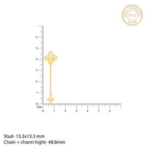 Parure de bijoux en or Artsy Floral - Product Image 4