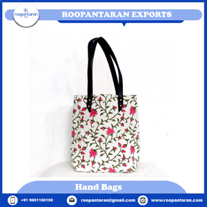 New Products Hand <b>Bags</b> <b>for</b> Women Stylish Exquisitely Handmade Handbag Made With Hand Block Printed <b>for</b> <b>Sale</b> at Cheap Price - Product Image 4